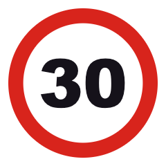 Speed limit 30 km/h (A1)