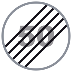 A2: End of speed limit