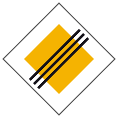 B2: End of priority road