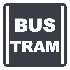 Bus and tram lane