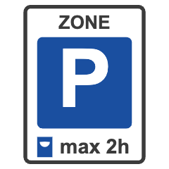 E10: Blue zone (parking disc)