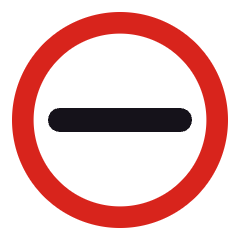 Road sign F10: Stop (control)