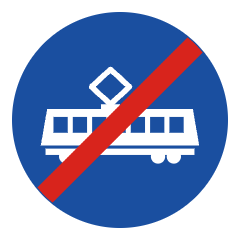 F16: End of tram lane