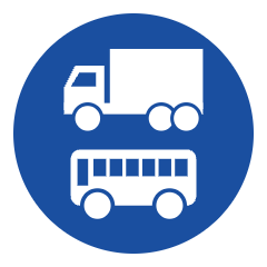 F19: Truck and bus lane