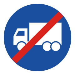F22: End of truck lane