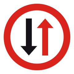 F5: Give way to oncoming traffic