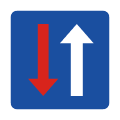 F6: Priority over oncoming traffic