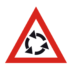 J9: Roundabout ahead