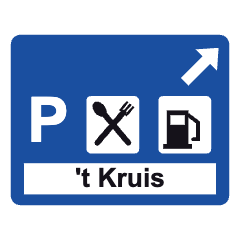 K3: Service area sign