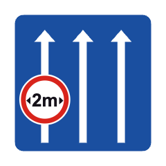 L11: Sign applies to this lane