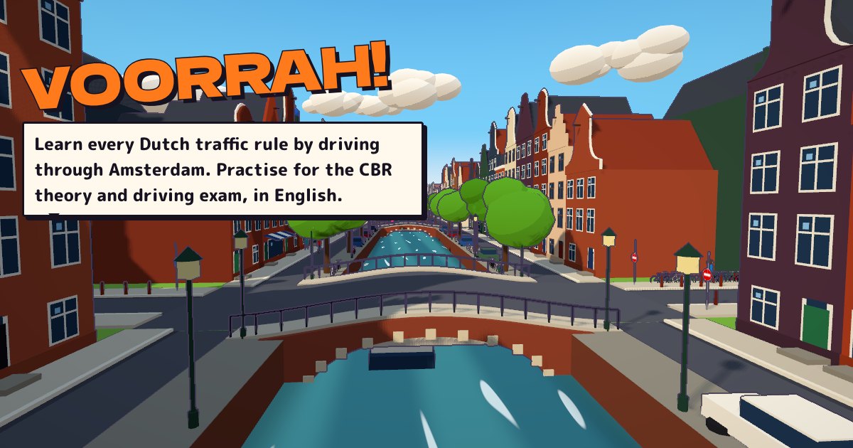 Voorrah! – driving through Amsterdam in the game